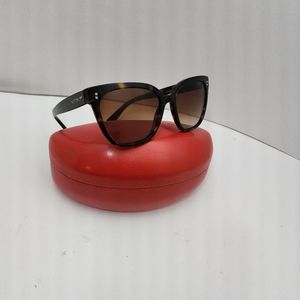 Valentino Havana fashion square sunglasses 55 mm